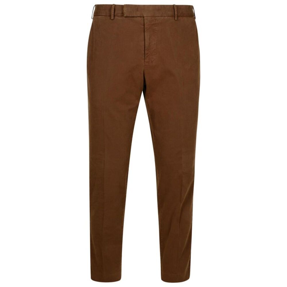 Pt01 'Rebel' Brown Cotton Blend Pants Men